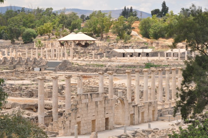 שרידים רומיים בגן לאומי בית שאן