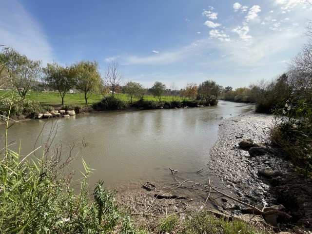 הפסקת תה חם והדרכה על גדת נהר הירדן